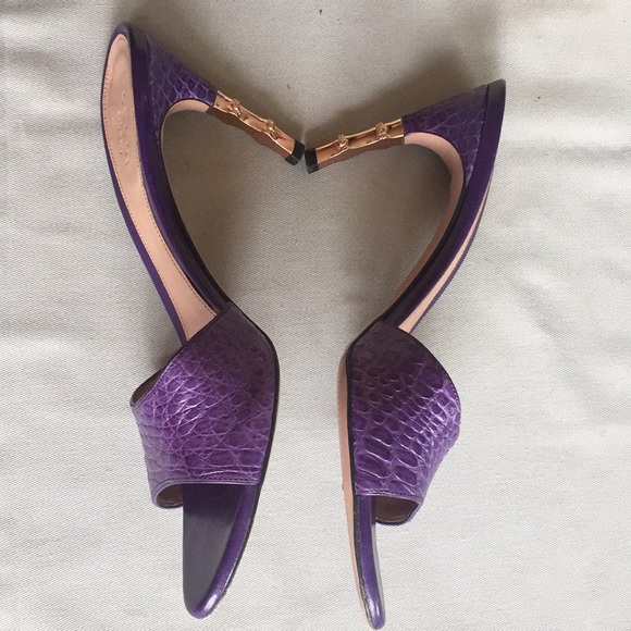 Tom Ford's Last Gucci Runway Purple Crocodile - Picture 5 of 8